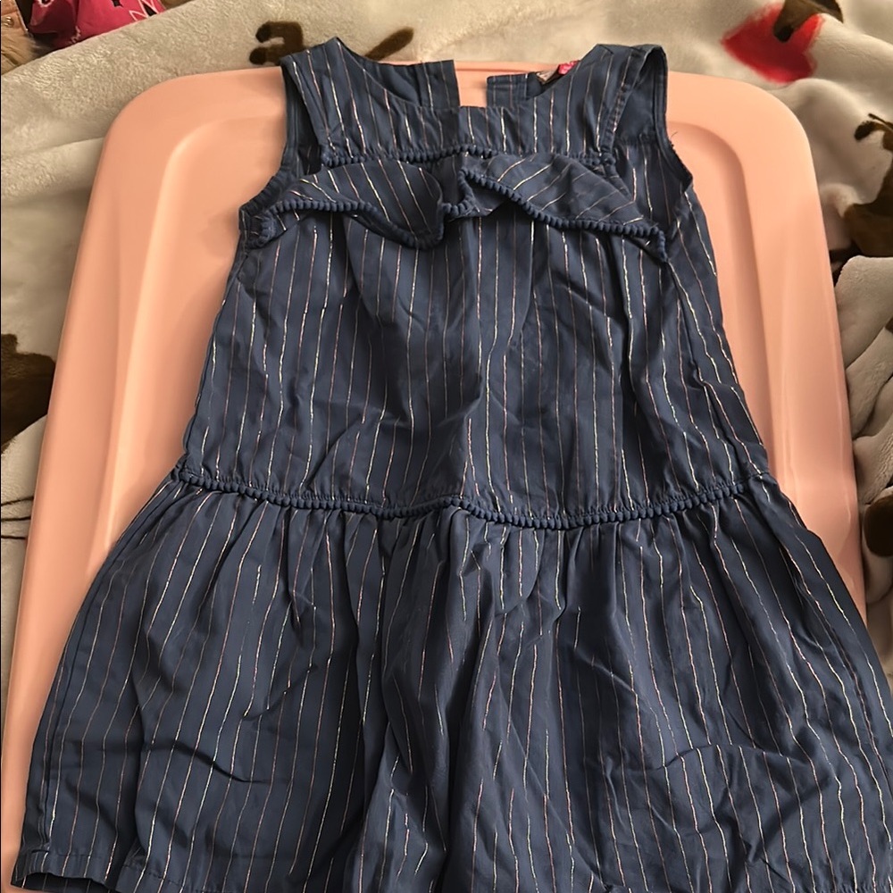 Blue Striped Kids Dress